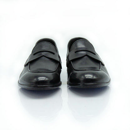 Figini - Mocassino guanto con fondo gomma in nero - Figini Milano