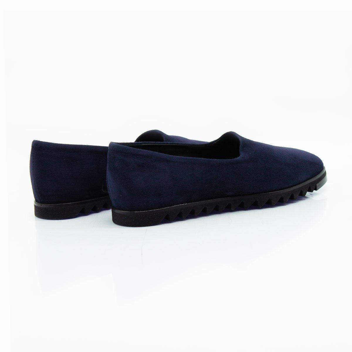 Figini - Slip - on flex in camoscio stretch blu - Figini Milano