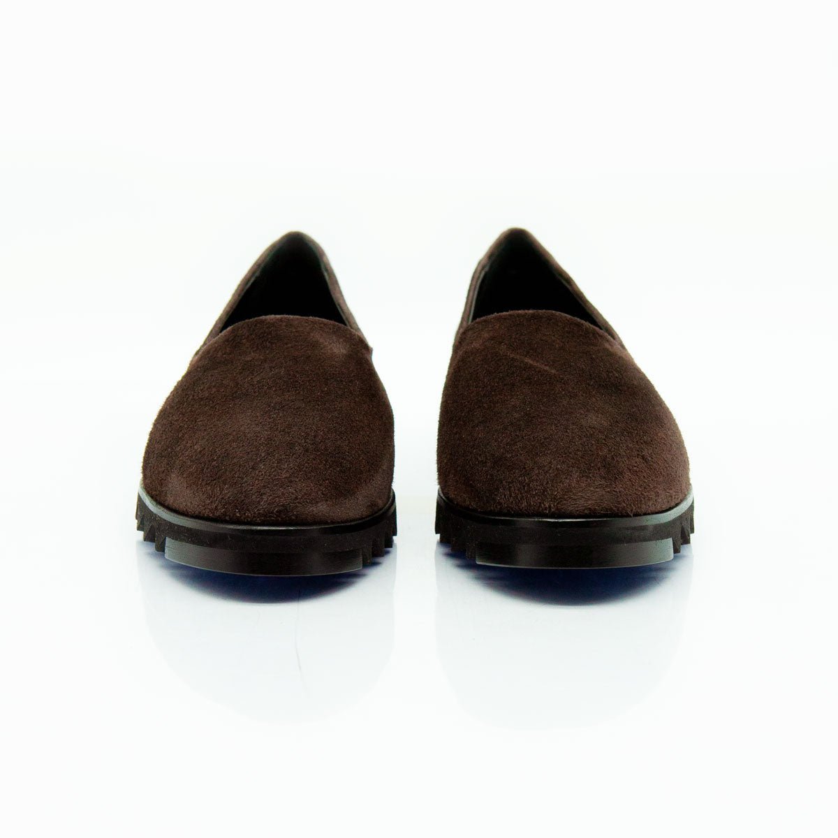 Figini - Slip - on flex in camoscio stretch testa moro - Figini Milano