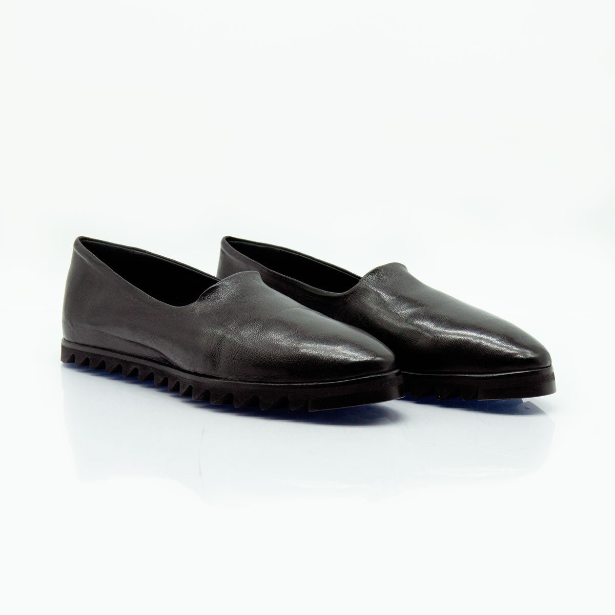 Figini - Slip - on flex in nappa stretch nera - Figini Milano