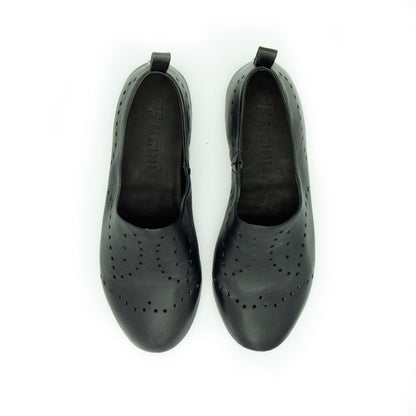 Figini - Slip - on forata in nappa nera - Figini Milano