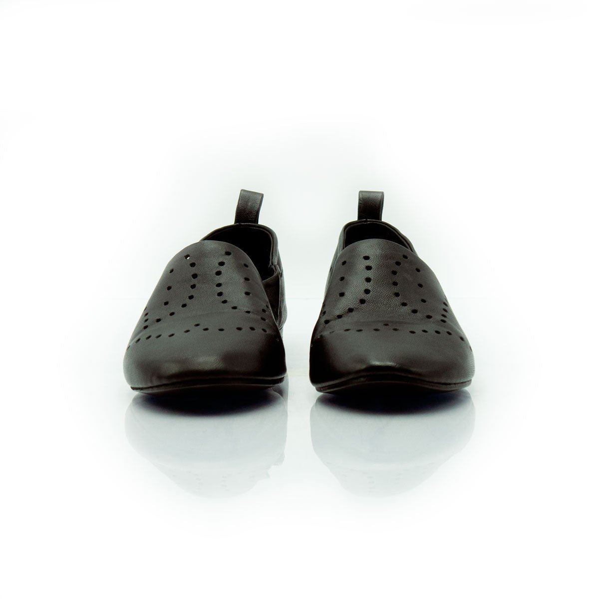 Figini - Slip - on forata in nappa nera - Figini Milano