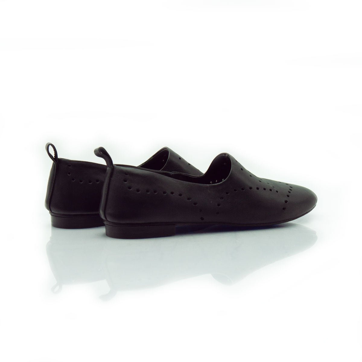 Figini - Slip - on forata in nappa nera - Figini Milano