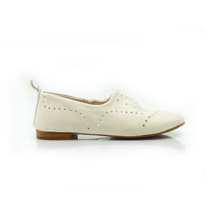 Figini - Slip - on forata in nappa off - white - Figini Milano