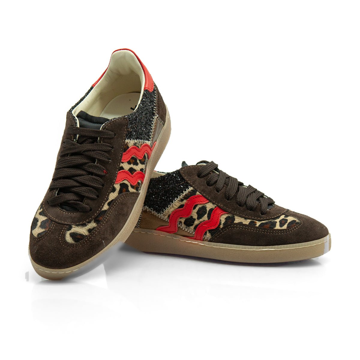 Figini - Sneakers maculate in cavallino leopardato - Figini Milano