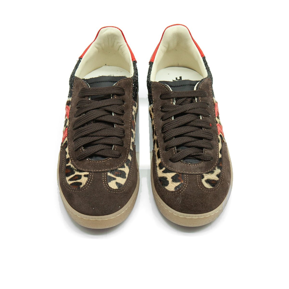 Figini - Sneakers maculate in cavallino leopardato - Figini Milano