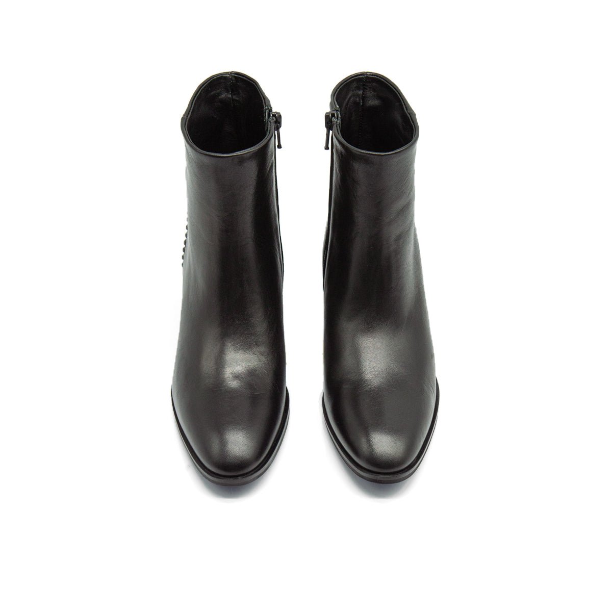 Figini - Stivaletti Camperos 5 cm in nappa bottalata nero - Figini Milano