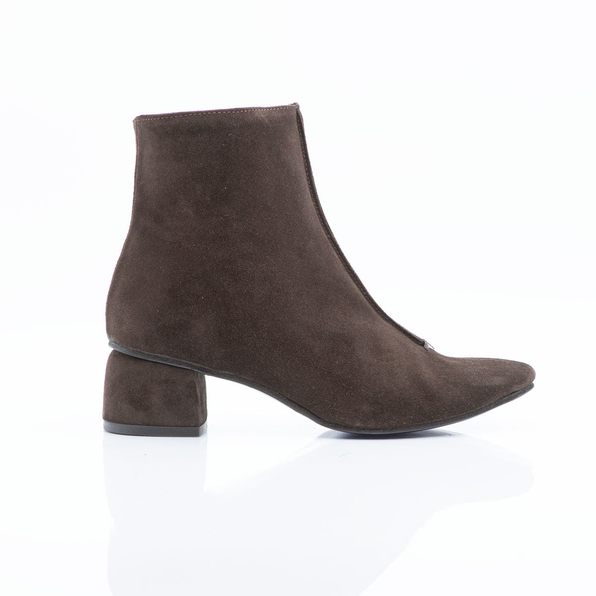 Figini - Stivaletti Guanto con tacco 4 cm in Camoscio Testa Moro - Figini MilanoFigini Milano