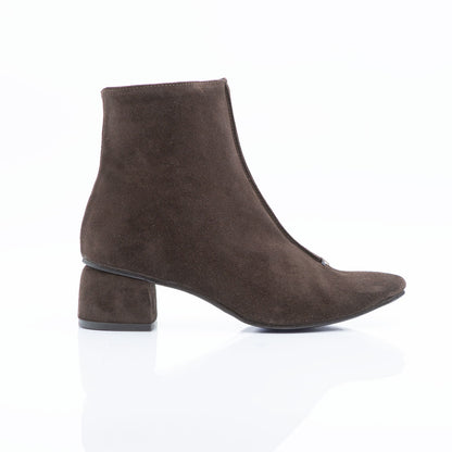 Figini - Stivaletti Guanto con tacco 4 cm in Camoscio Testa Moro - Figini MilanoFigini Milano