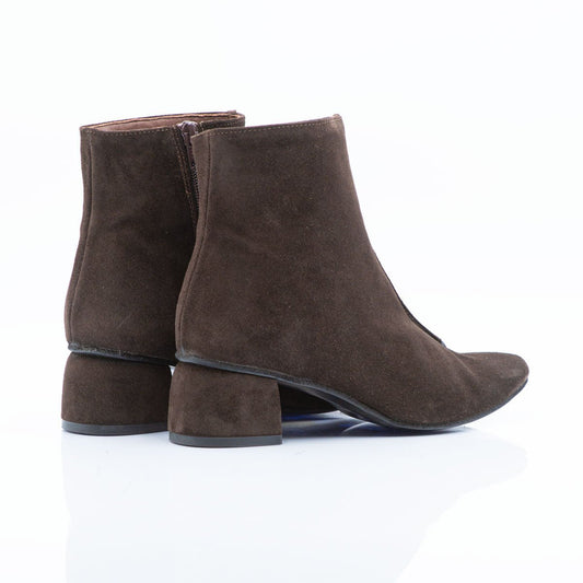 Figini - Stivaletti Guanto con tacco 4 cm in Camoscio Testa Moro - Figini MilanoFigini Milano