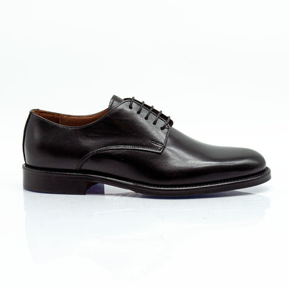 Figini - Stringate Derby Classiche in Vitello Nero - Figini Milano
