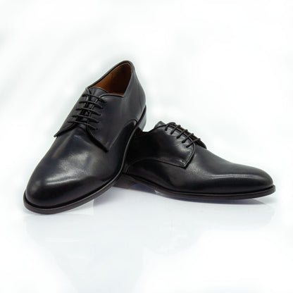 Figini - Stringate Derby Classiche in Vitello Nero - Figini Milano