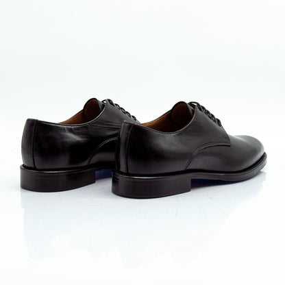 Figini - Stringate Derby Classiche in Vitello Nero - Figini Milano