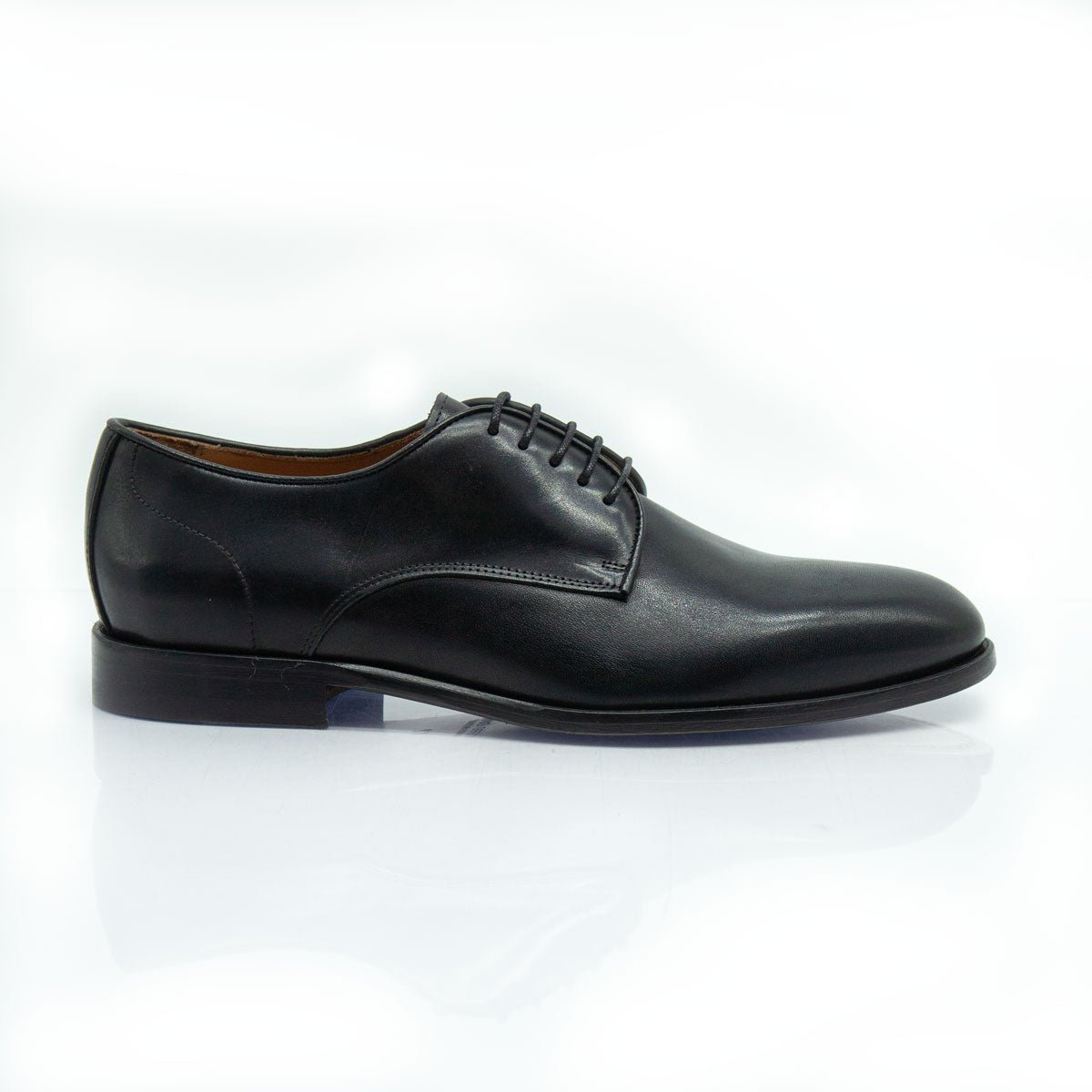 Figini - Stringate Derby Classiche in Vitello Nero - Figini Milano