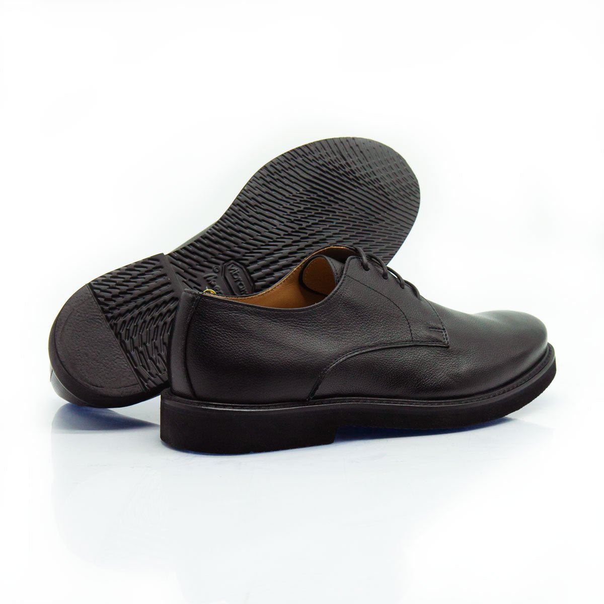 Figini - Stringate Derby extralight in vitello bottalato nero - Figini Milano