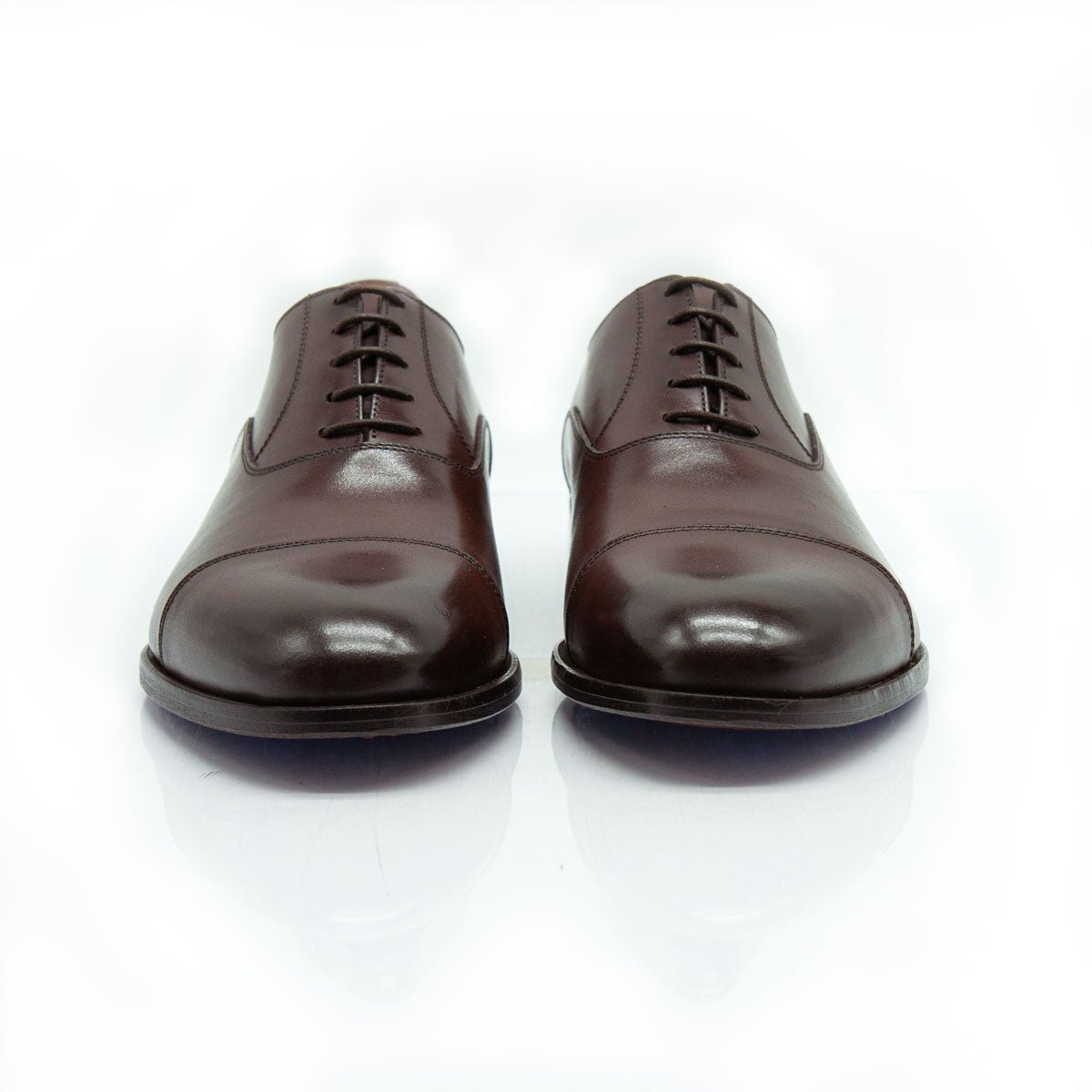 Fiigini - Stringate Francesine con Puntale in Vitello marrone anticato - Figini Milano