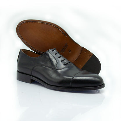 Fiigini - Stringate Francesine con Puntale in Vitello nero - Figini Milano