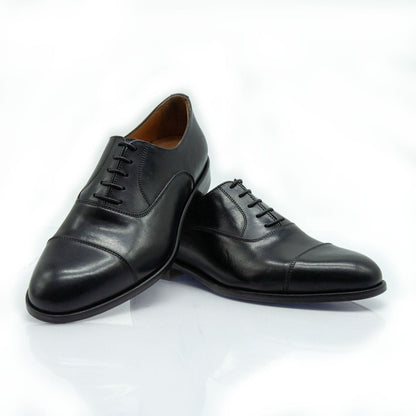 Fiigini - Stringate Francesine con Puntale in Vitello nero - Figini Milano