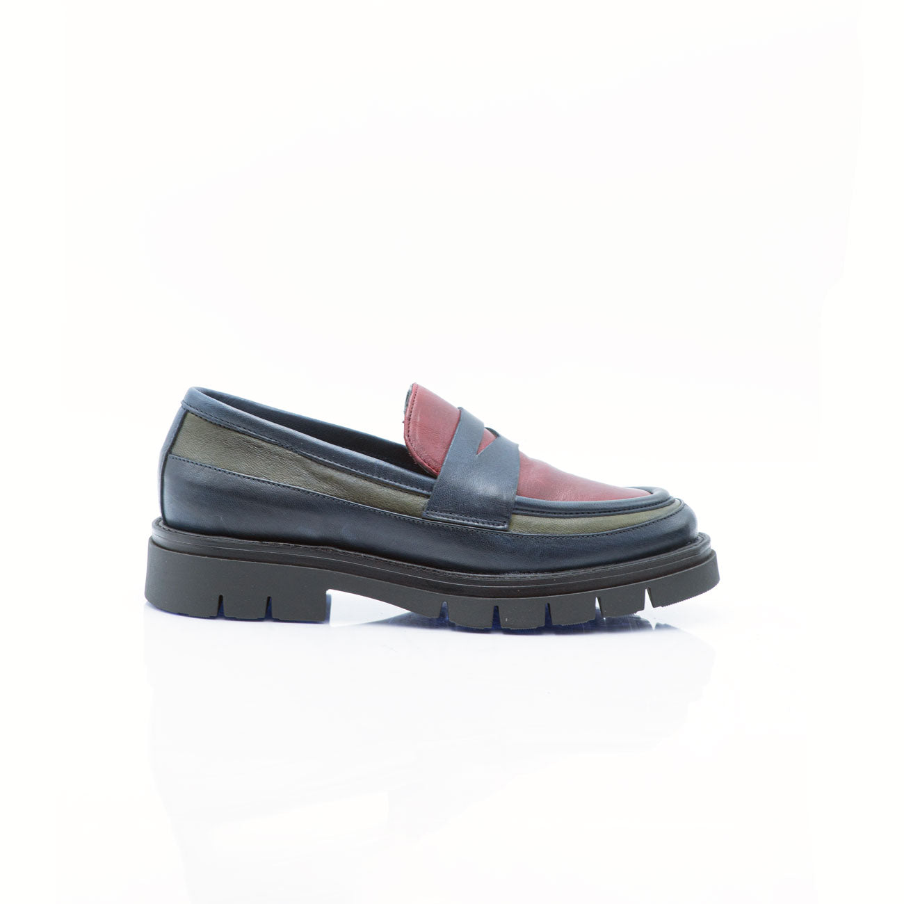 Figini- Three colors Loafer, Blue Red and Green