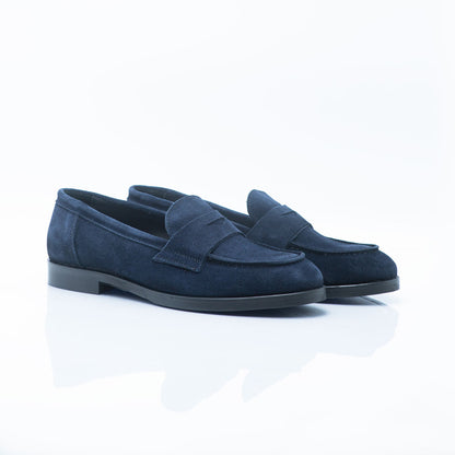 Figini - Blue suede College-style Loafer