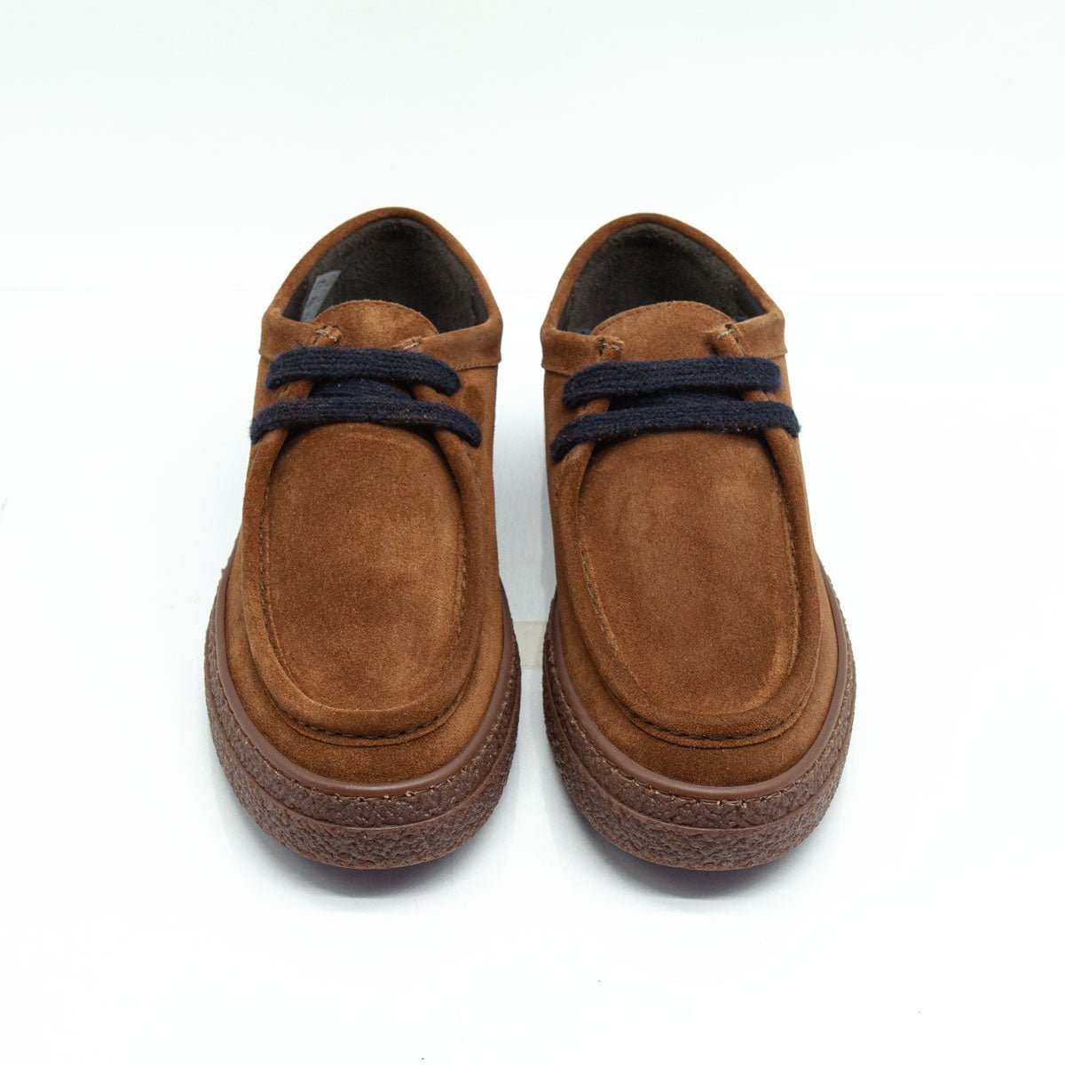 Re Blu - Mocassini Sneakers in camoscio ingrassato cuoio - Figini Milano