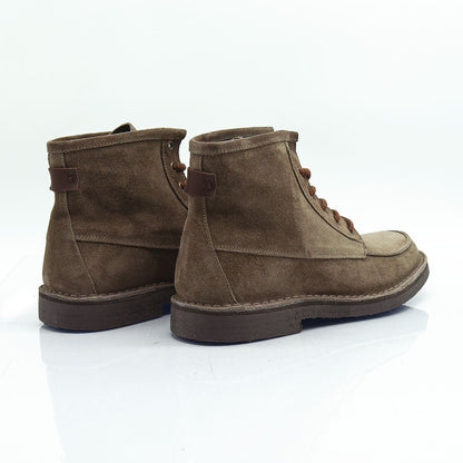 Re Blu - Polacchi Heritage in camoscio ingrassato taupe - Figini Milano