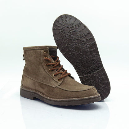Re Blu - Polacchi Heritage in camoscio ingrassato taupe - Figini Milano