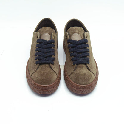 Re Blu - Sneakers in camoscio ingrassato taupe - Figini Milano
