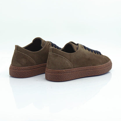 Re Blu - Sneakers in camoscio ingrassato taupe - Figini Milano