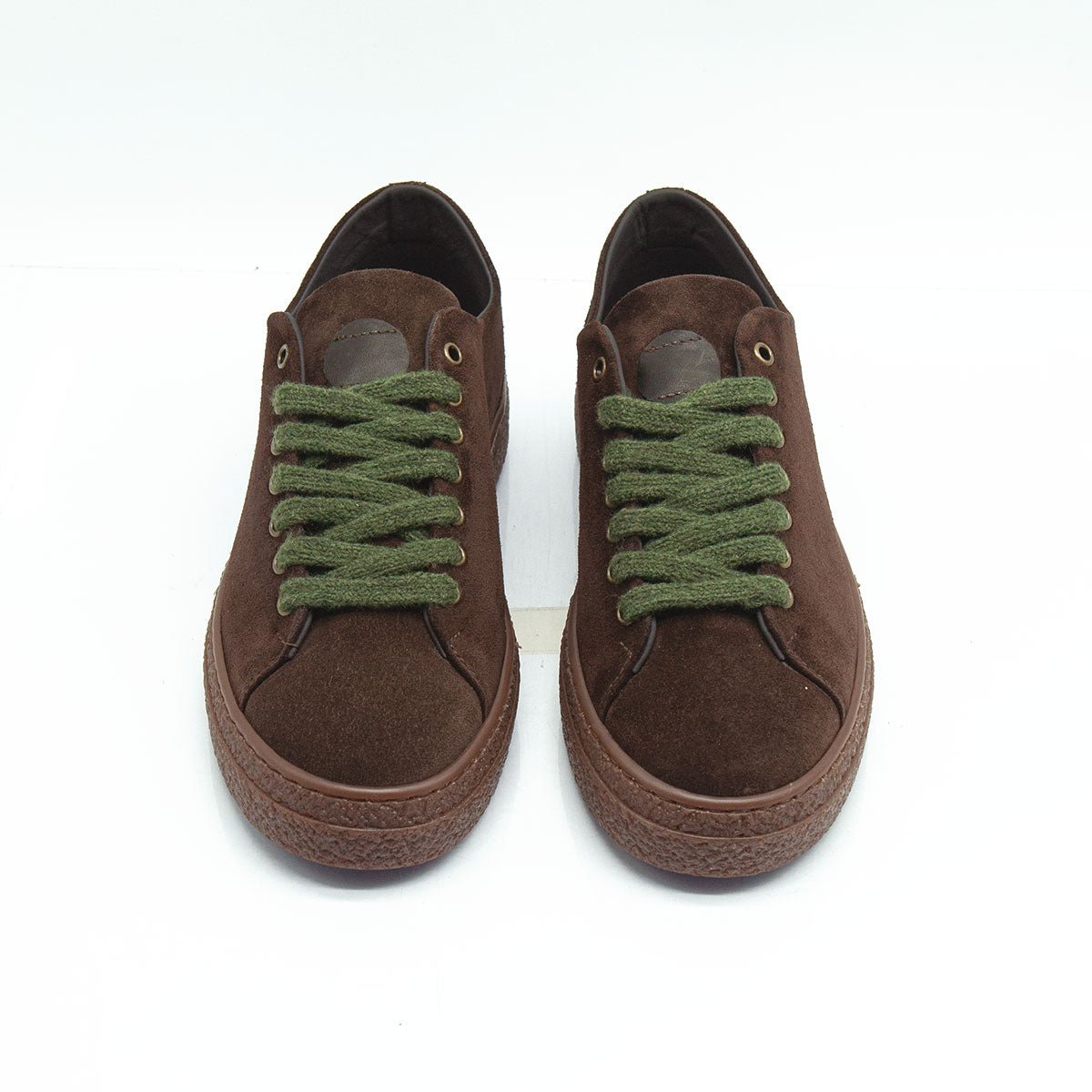 Re Blu - Sneakers in camoscio ingrassato testamoro - Figini Milano